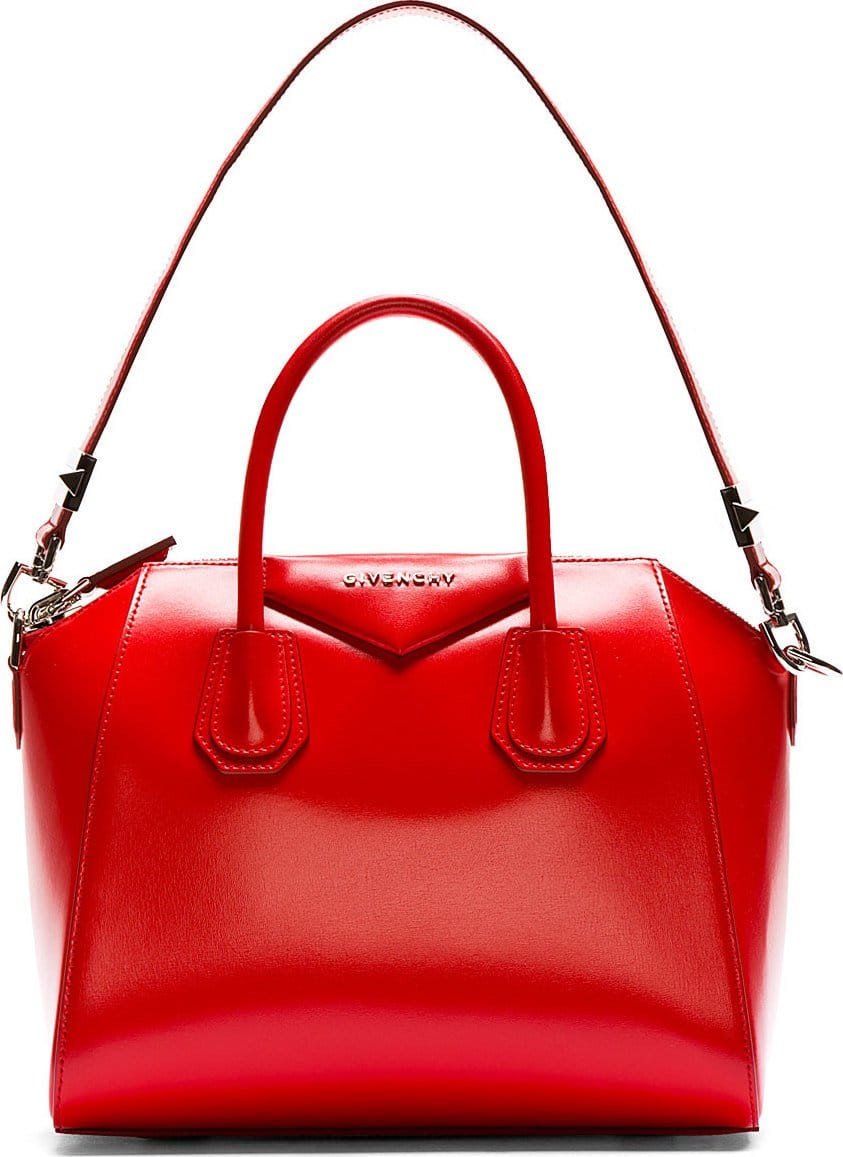 Givenchy Red Antigona Small Tote Bag