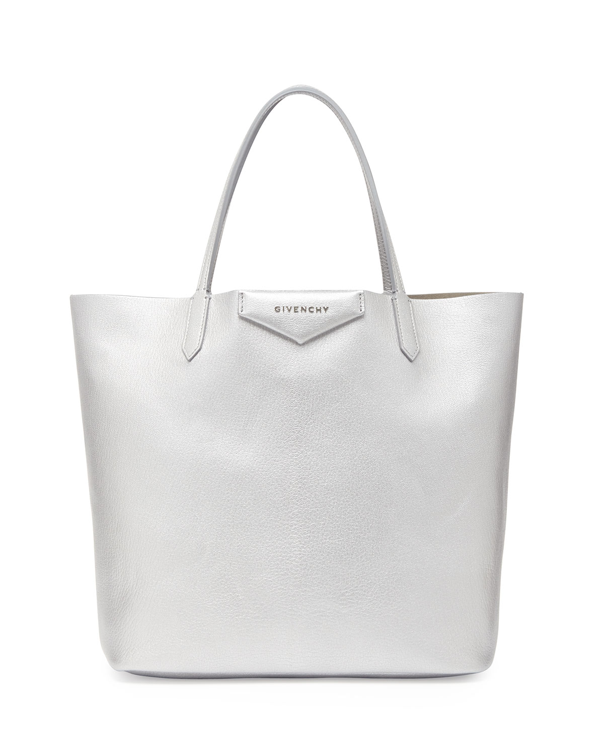 Givenchy Silver Antigona Medium Shopper Bag