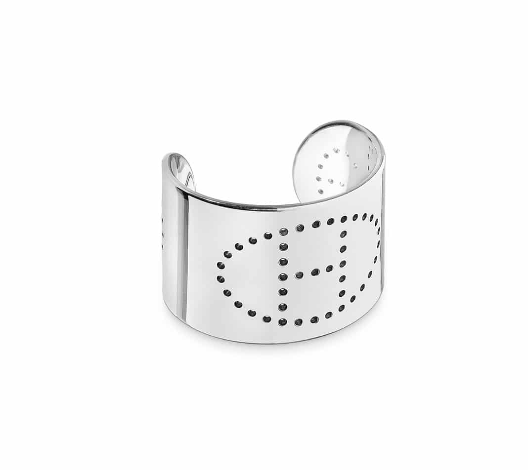 Hermes Silver Eclipse H Cuff Bracelet