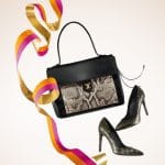 Louis Vuitton Black/Python Lockme Bag / Midnight Sun Shoes