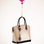 Louis Vuitton Dune/Black Monogram Vernis Lockit PM Bag