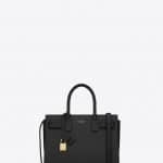 Saint Laurent Black Classic Baby Sac De Jour Bag - Cruise 2015