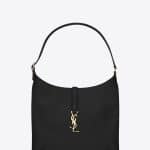 Saint Laurent Black Monogram Hobo Medium Bag - Cruise 2015