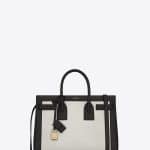 Saint Laurent Dove White/Black Classic Small Sac De Jour Bag - Cruise 2015