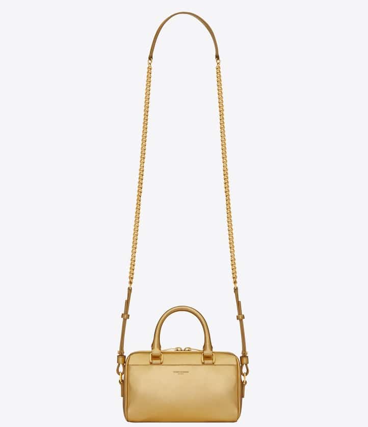 Saint Laurent Gold Classic Duffle Toy Bag