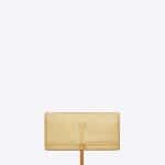 Saint Laurent Gold Python Embossed Classic Monogram Tassel Clutch Bag - Cruise 2015