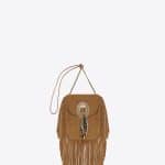 Saint Laurent Ocher Anita Fringed Flat Bag - Cruise 2015