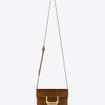 Saint Laurent Ocher Suede Lulu Small Bag