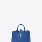 Saint Laurent Royal Blue Monogram Baby Cabas Bag - Cruise 2015