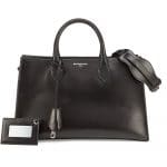 Balenciaga Black with Stingray Handles Padlock Nude Work XS Bag