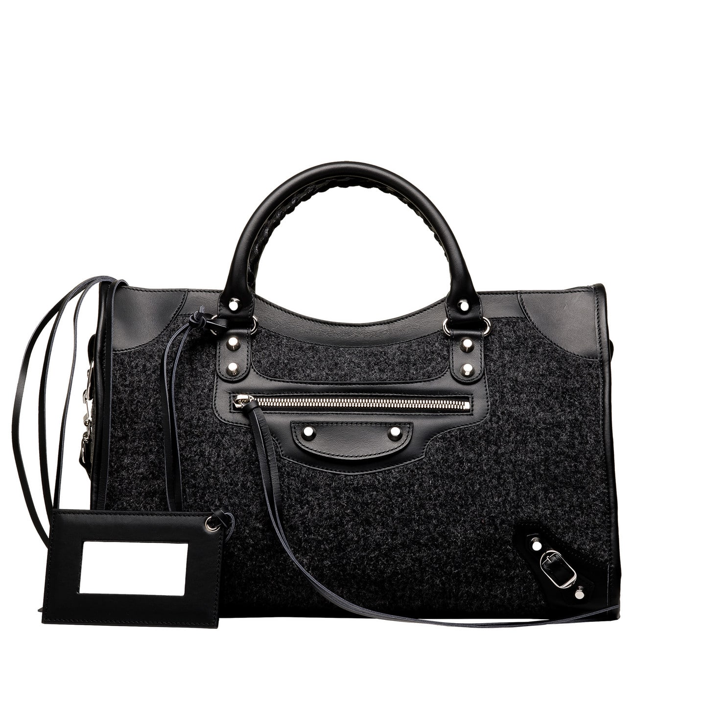Balenciaga Grey Alpaca Classic City Bag