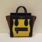 Celine Yellow/Brown/Black Nano Luggage Bag - Cruise 2015