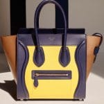 Celine Yellow/Brown/Indigo Mini Luggage Bag - Cruise 2015