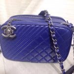 Chanel Blue Coco Boy Camera Case Large Bag 1