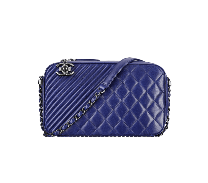 Chanel Coco Boy Camera Bag Mini Blue