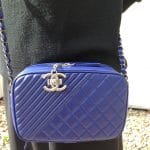 Chanel Blue Coco Boy Camera Case Small Bag