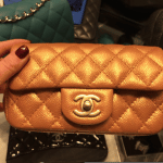 Chanel Gold Classic Flap Extra Mini Bag