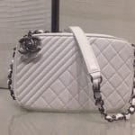 Chanel White Coco Boy Camera Case Small Bag 1