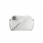 Chanel White Coco Boy Camera Case Small Bag