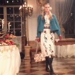 Chanel White Floral Classic Flap Bag - Pre-Fall 2015 Runway