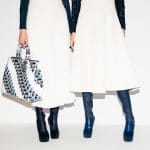 Dior White Printed Diorissimo Tote Bag 3 - Pre-Fall 2015