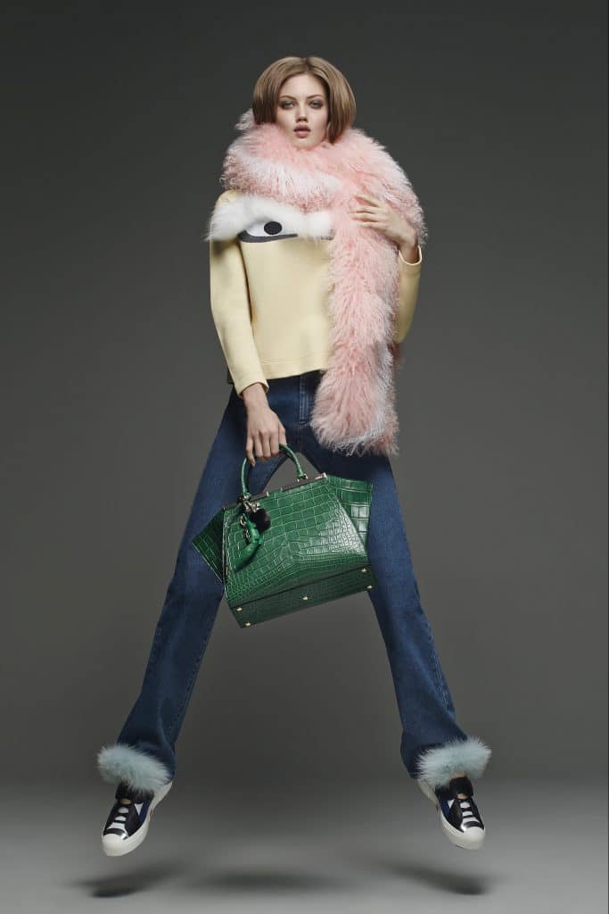 Fendi Green Crocodile 3Jours Tote Bag - Pre-Fall 2015