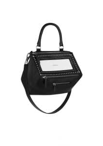 Givenchy Black/White Studded Pandora Medium Bag - Spring 2015