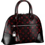 Louis Vuitton Black/Red Monogram Canvas Alma Bag - Spring 2015