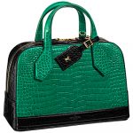 Louis Vuitton Green/Black Crocodile Dora Bag - Spring 2015