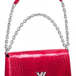 Louis Vuitton Red Crocodile Twist East:West Bag - Spring 2015