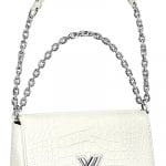 Louis Vuitton White Crocodile Twist East:West Bag - Spring 2015