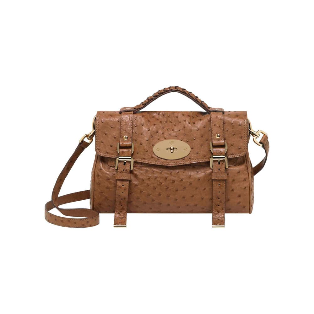Mulberry Oak Ostrich Alexa Bag