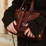 Mulberry Oxblood Ostrich Roxette Satchel Bag 2 - Pre-Fall 2015