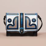 Paula Cademartori Black/White/Blue/Sand Caroline Bag - Cruise 2015