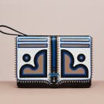 Paula Cademartori Black/White/Blue/Sand Maxy Sylvie Clutch Bag - Cruise 2015