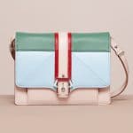 Paula Cademartori Nude/Powder Blue/Pale Green/Carnal Red Caroline Bag - Cruise 2015