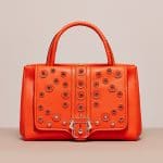 Paula Cademartori Orange Studded Daylily Bag - Cruise 2015