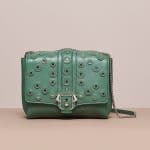 Paula Cademartori Pale Green Studded Alice Bag - Cruise 2015