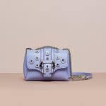 Paula Cademartori Purple Grey Studded Kate Bag - Cruise 2015