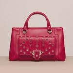 Paula Cademartori Red Studded Petite Lisa Bag - Cruise 2015