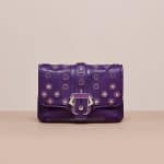 Paula Cademartori Violet Studded Petite Sylvie Clutch Bag - Cruise 2015