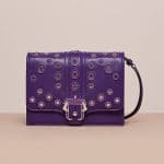 Paula Cademartori Violet Studded Tatiana Bag - Cruise 2015