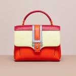 Paula Cademortori Orange/Citron/Fuchsia/Purple Grey Petite Faye Bag - Cruise 2015