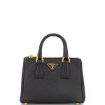 Prada Black Saffiano Mini Galleria Crossbody Bag