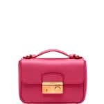 Prada Pink Saffiano Mini Crossbody Clutch Bag