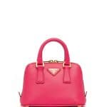 Prada Pink Saffiano Mini Promenade Bag