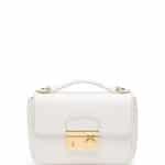 Prada White Saffiano Mini Crossbody Clutch Bag