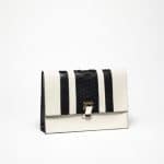 Proenza Schouler Black/White Calfskin/Python Lunch Bag