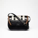 Proenza Schouler Black/White/Tan Python/Calfskin/Croc U Bag