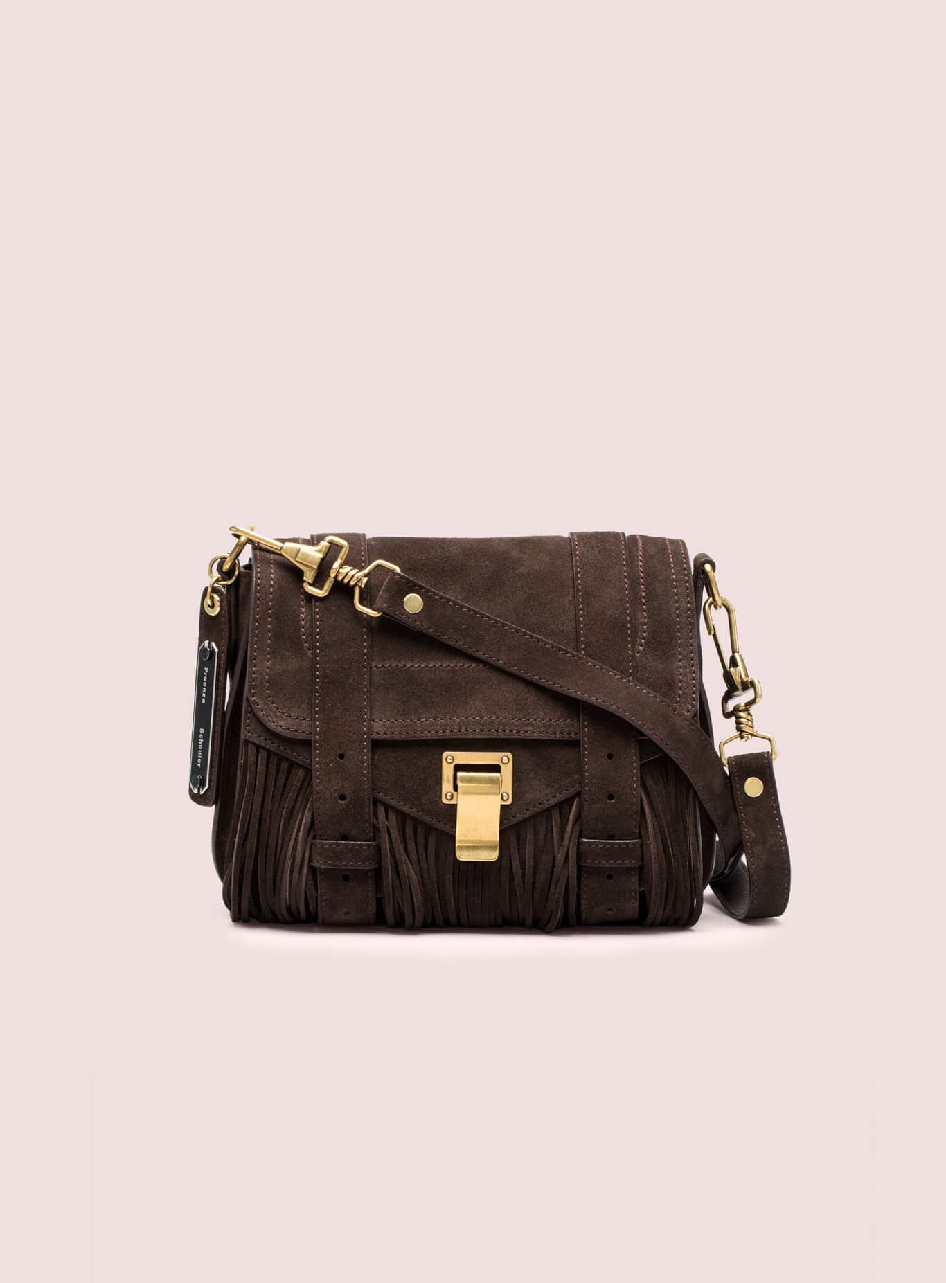 Proenza Schouler Mogano PS1 Pouch Fringe Bag